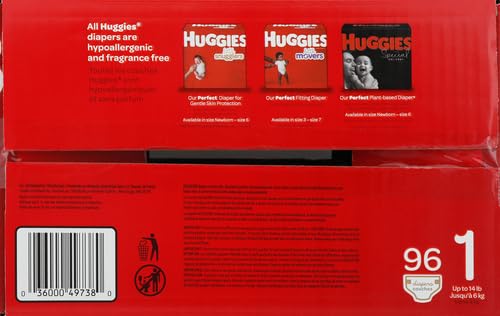 Huggies Little Snugglers Diapers, Size 1