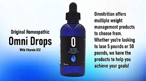 Omni Drops Diet Drops with Vitamin B12 - 4 oz with Program Guide