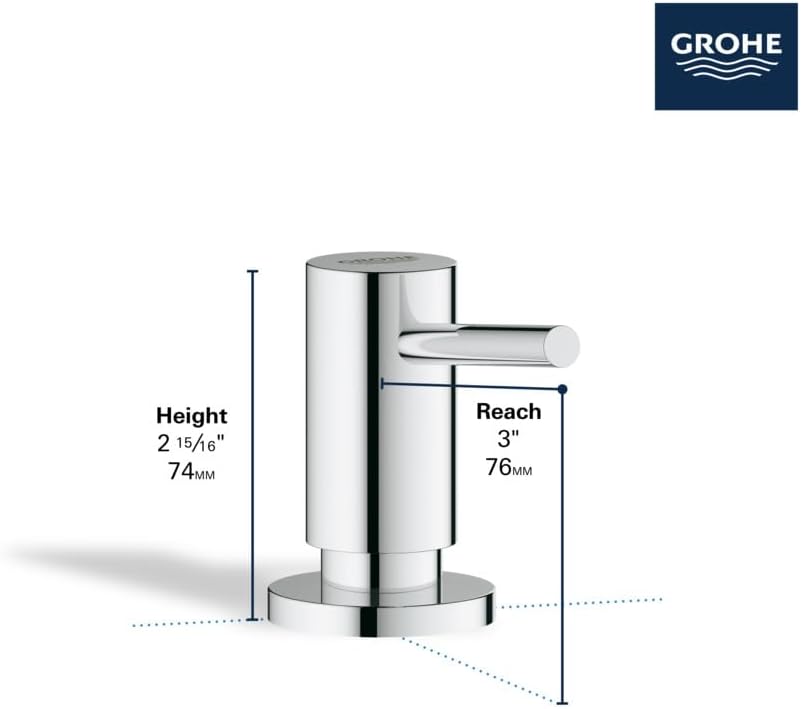 GROHE 40535DC0 Cosmopolitan Soap Dispenser, Stainless Steel
