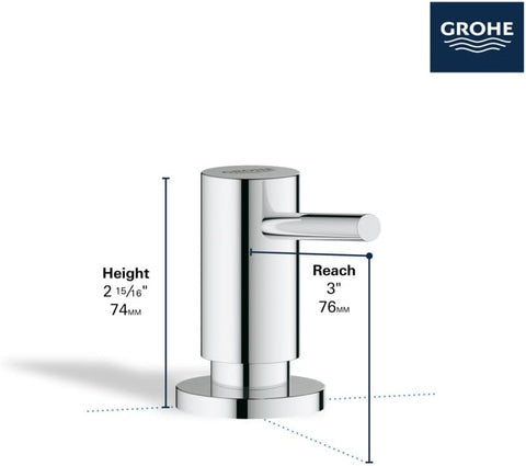 GROHE 40535DC0 Cosmopolitan Soap Dispenser, Stainless Steel