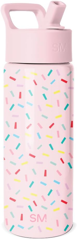 Simple Modern Kids Water Bottle & Toddler Cup | 18oz | Confetti
