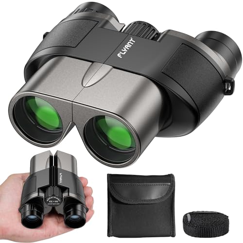 12X25 High Powered Binoculars for Adults, Compact Binoculars with Clear Low Light Vision, Easy Focus Waterproof Small Binoculars for Bird Watching, Hunting, Hiking, Cruise Ship, Travel, Concerts