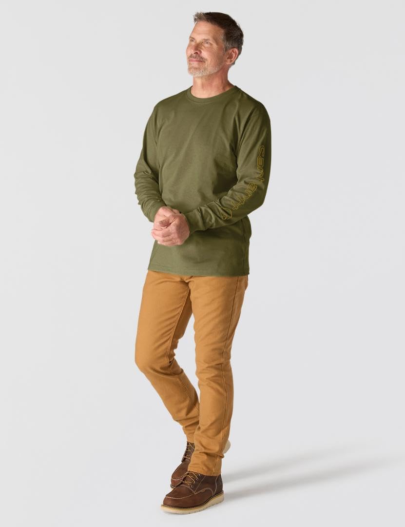 Carhartt Men's Dearborn Loose Long-Sleeve Logo T-Shirt Closeout
