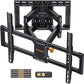 Perlegear UL Listed Full Motion TV Wall Mount for 42-85 inch TVs up to 132 lbs, TV Mount with Dual Articulating Arms, Tool-Free Tilt, Swivel, Extension, Leveling, Max VESA 600x400mm, 16" Studs, PGLF8