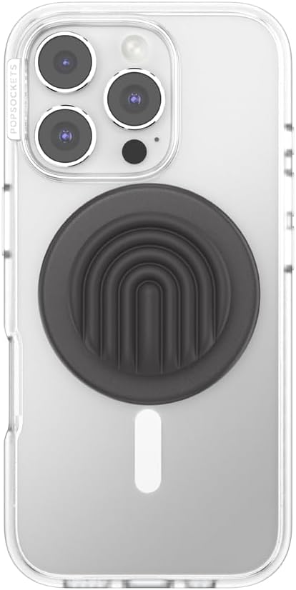 PopSockets Phone Grip for MagSafe, Magnetic Holder- Curves Slate