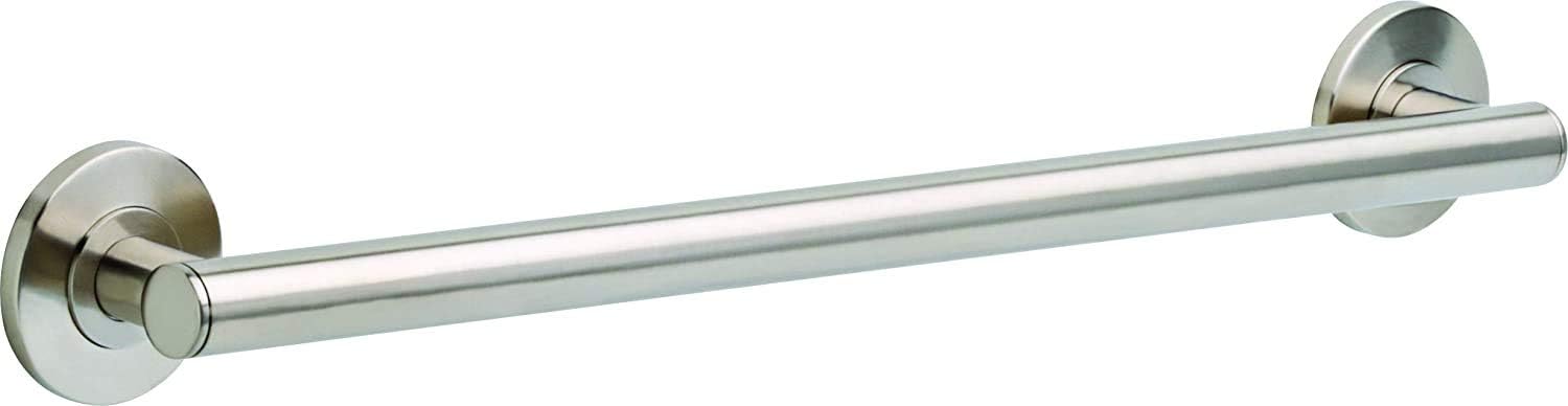 DELTA FAUCET 41824-SS Contemporary Grab Bar with Concealed Mounting, 24-Inch, Stainless