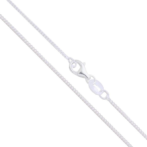 CHOOSE YOUR CLASP Sterling Silver 1mm Box Chain Necklace