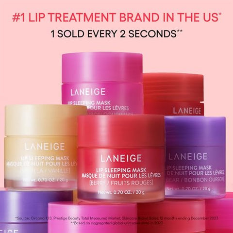 LANEIGE Lip Sleeping Mask Gummy Bear: Nourish, Hydrate, Vitamin C, Murumuru & Shea Butter, Antioxidants, Flaky, Dry Lips