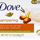 Dove, Beauty Bar Soap Variety Pack of 14, Go Fresh, Shea Butter, Coconut Milk, White, Pampering, Restoring, Exfoliating - 90g (7 Scents, 2 of Each)