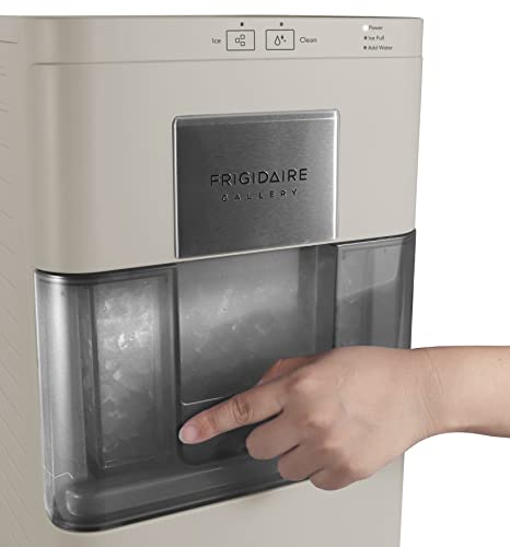 FRIGIDAIRE Gallery EFIC255 Countertop Crunchy Chewable Nugget Ice Maker, 44lbs per Day, Auto Self Cleaning, 2.0 Gen, Cream