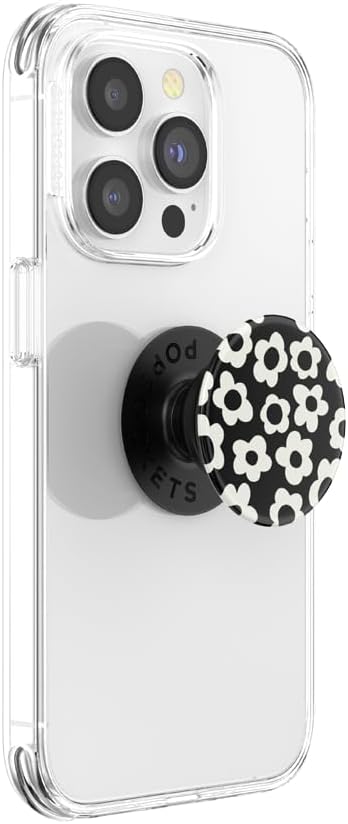 PopSockets Adhesive Phone Grip, Holder- Black Mod Flower
