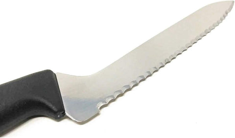 F. Dick Pro-Dynamic 7 Inch Offset Slicing Knife - 7 Inch High-Carbon Stainless Steel Sharp Serrated Blade - For Bread, Sandwiches, Smoked Meats, Vegetables - German Made Knife