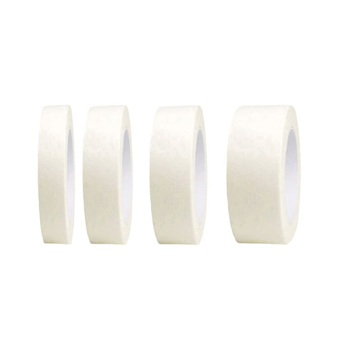 4 Rolls Beige White Masking Tape Multi-Size