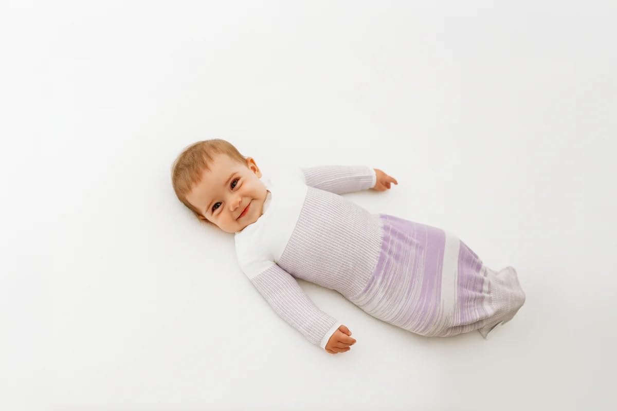 Swaddelini Arms Out Sleep Sack, 18-25 Pounds, Made in USA, Lavender