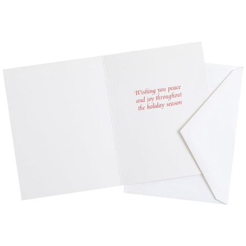 Caspari Dove with Wreath Boxed Christmas Cards - 16 Cards & 16 Envelopes