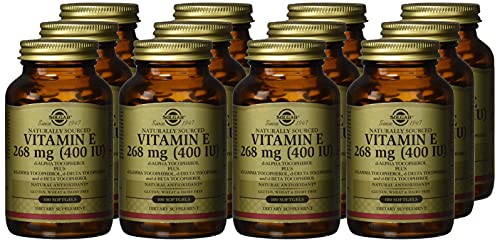 Solgar Vitamin E 268 Mg (400 Iu) 100 Servings, 100 Count (Pack of 12)