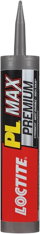 Loctite PL Premium Max Construction Adhesive, 9 fl oz Cartridge, 12 Pack - Versatile Construction Glue for Wood, Concrete, Stone & More