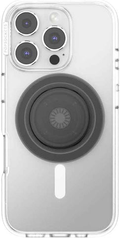 PopSockets Phone Grip for MagSafe, Magnetic Holder- Black Transluscent