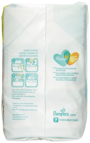 Pampers Sensitive 3x Refill Wipes - 192 per pack - 4 packs per case.