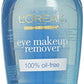 L'Oreal Paris 100 Percent Oil-Free Eye Makeup Remover, 4 Fl Oz (Pack of 3)