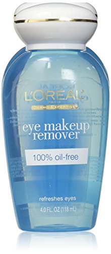 L'Oreal Paris 100 Percent Oil-Free Eye Makeup Remover, 4 Fl Oz (Pack of 3)