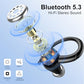 Csasan Headphones Wireless Earbuds Sport, Bluetooth 5.3 Over Ear Buds Stereo Deep Bass Headset with Earhooks, 48H Wireless Earphones with HD Mic, IP7 Waterproof Earbud for Sports/Running/Workout