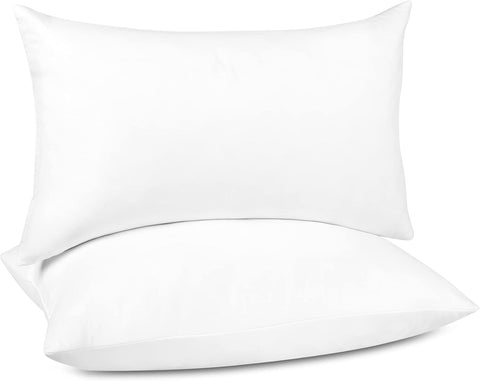 puredown® 14x24 Feather Down Pillow Inserts, Lumbar Pillow Insert Set of 2