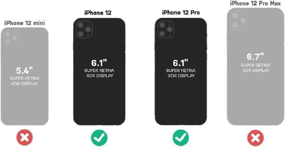 OtterBox iPhone 12 & iPhone 12 Pro (Only) - Defender Series Case - Black - Holster Clip Included - with Screen Protector - Microbial Defense Protection - Non-Retail Packaging