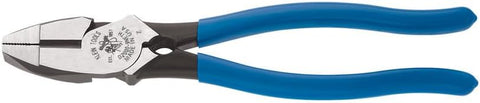 Klein Tools D2000-9NETP Lineman's Fish Tape Pulling Pliers, Made in USA, High Leverage Design with Handle Tempering for comfort when Cutting, 9-Inch