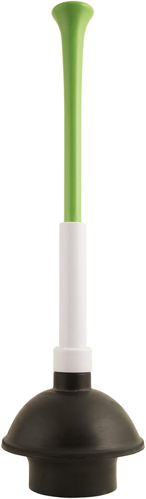 PlumbCraft Mini Drain Plunger, 11-Inch Bellows Sink Plunger for Kitchen & Bathroom Sinks, Heavy-Duty Clog Remover with Ergonomic Handle