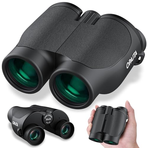 20x32 Compact Binoculars for Bird Watching - OPAITA High Powered Small Binoculars for Adults Kids with Low Light Vision for Hunting Cruise Trip Travel Concert Hiking