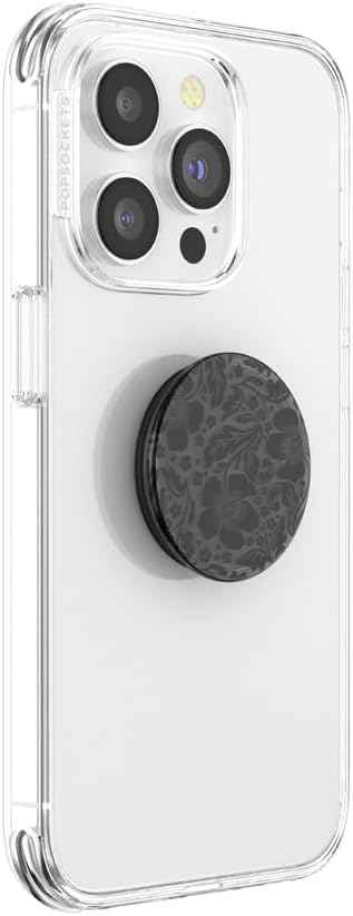 PopSockets Adhesive Phone Grip, Holder- Black Lace