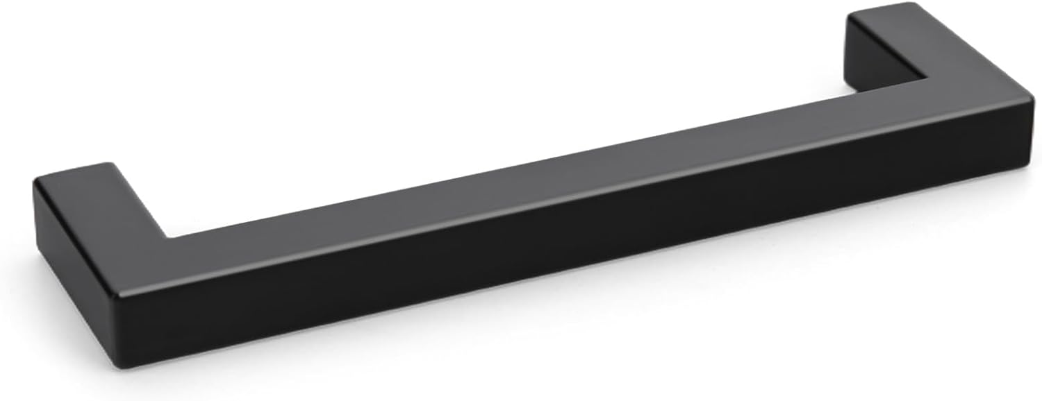 Goldenwarm 10 Pack 5 Inch Matte Black Cabinet Handles Kitchen Drawer Pulls