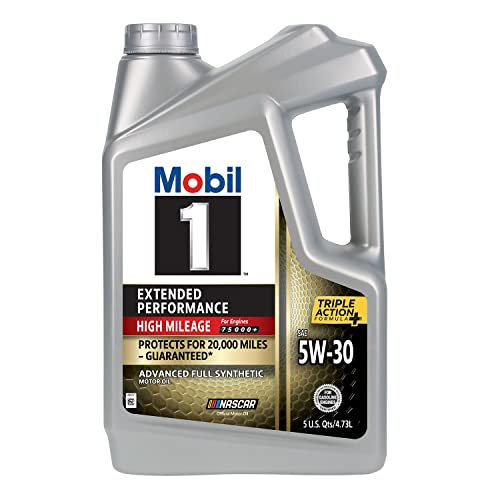 Mobil 1 Extended Performance High Mileage Full Synthetic Motor Oil 5W-30, 5 Quart