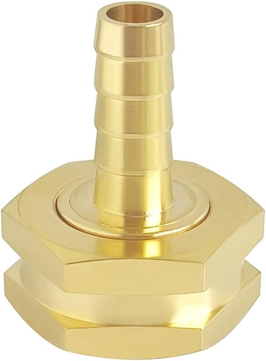 Hooshing 2PCS Garden Hose Swivel Adapter 1/2" Barb x 3/4" GHT Female Thread