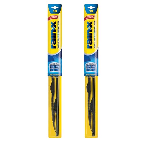 Rain-X 820153 WeatherBeater Wiper Blades, 19" Windshield Wipers (Pack Of 2), Automotive Replacement Windshield Wiper Blades That Meet Or Exceed OEM Quality And Durability Standards