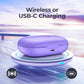 Wireless Earbuds V5.3 Bluetooth Headphones 90 Hrs Playtime Earbuds with Wireless Charging Case Power Display Over-ear Earphones with Earhooks Waterproof Stereo Headset for Android phone Workout Purple