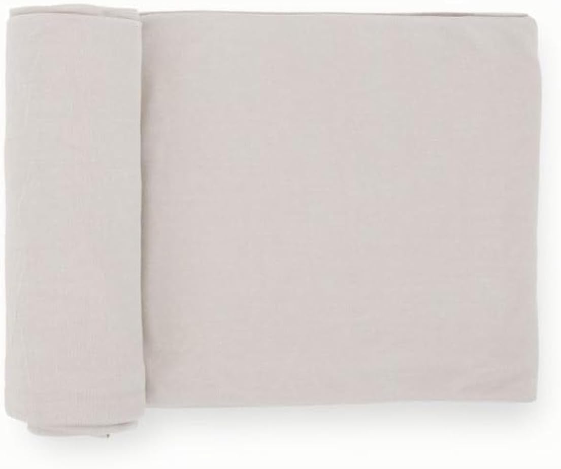 Little Unicorn Large Stretch Knit Swaddle Blanket 2 Pack| Super Soft with Optimal Stretch for swaddling | Giftable Set (Frost Green)