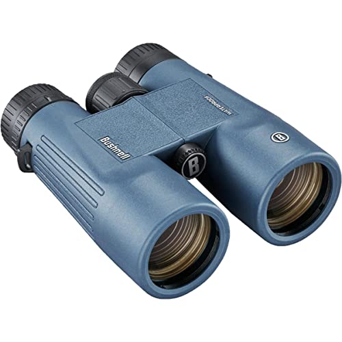 Bushnell H2O 8x42mm Binoculars, Waterproof and Fogproof Binoculars for Boating, Hiking, and Camping, Multi Blue