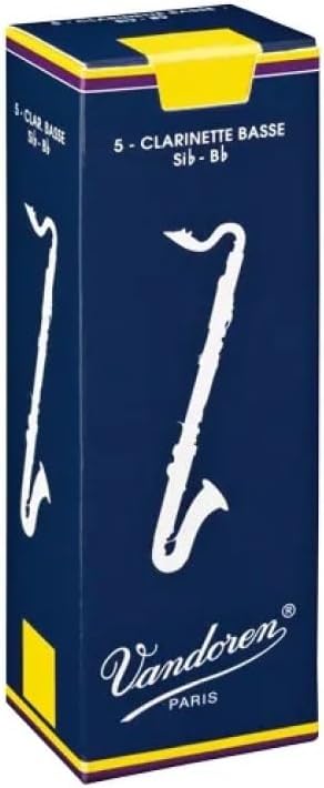 Vandoren Traditional Bass Clarinet Reeds Strength 3.5 Box of 5