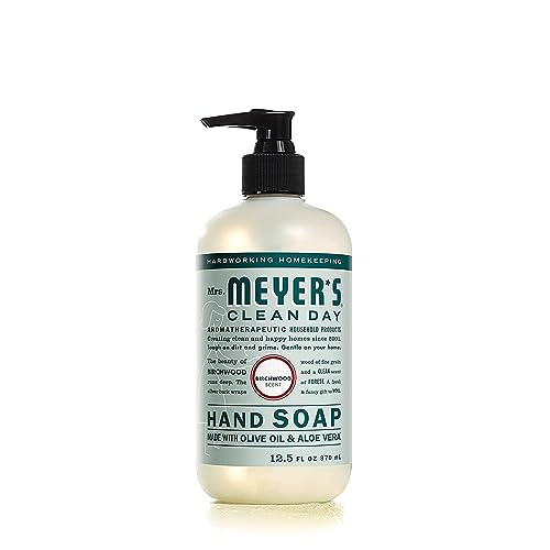 MRS. MEYER'S CLEAN DAY Liquid Hand Soap, Birch Wood 12.5 Fl Oz (Pack of 1)