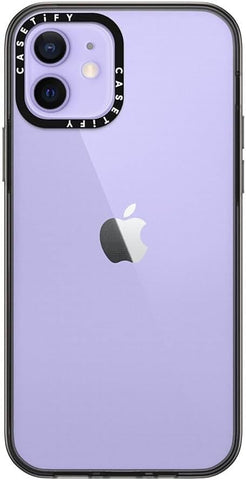 CASETiFY for iPhone 12 Case - Compact Clear Black