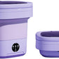 Portable washing machine,Mini Washer,11L upgraded large capacity foldable Washer.Deep cleaning of underwear, baby clothes and other small clothes.Suitable for apartments, dormitories, hotels.(Purple)