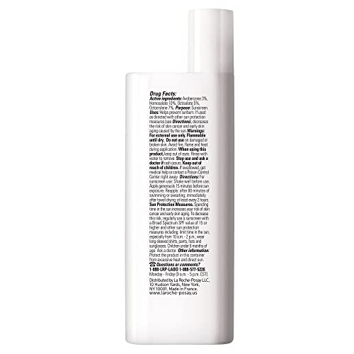 La Roche-Posay Anthelios Light Fluid Facial Sunscreen SPF 60 | Lightweight Sunscreen For Face | Fluid Texture | Broad Spectrum SPF + Antioxidants | Oil Free & Oxybenzone Free | Travel Size 1.7 Fl. Oz.