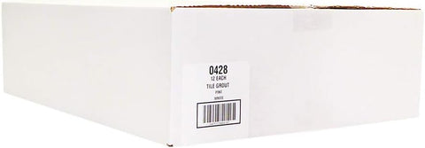 Red Devil 0428 Pre-Mixed Tile Grout - Professional Quality, Excellent Adhesion, Ideal for Wall & Floor Use - 1 Pint, White, Pack of 12, Made in USA