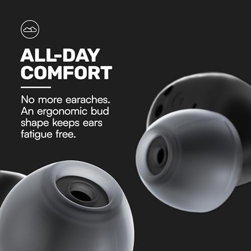 Raycon The Everyday Bluetooth Wireless Earbuds with Microphone- Stereo Sound in-Ear Bluetooth Headset True Wireless Earbuds 32 Hours Playtime (Matte Black)