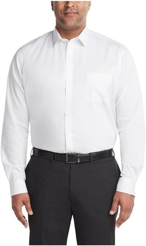 Van Heusen Men's Tall Fit Dress Shirt Ultra Wrinkle Free Flex Collar Stretch (Big and Tall)