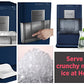 FRIGIDAIRE Gallery EFIC255 Countertop Crunchy Chewable Nugget Ice Maker, 44lbs per Day, Auto Self Cleaning, 2.0 Gen, Navy