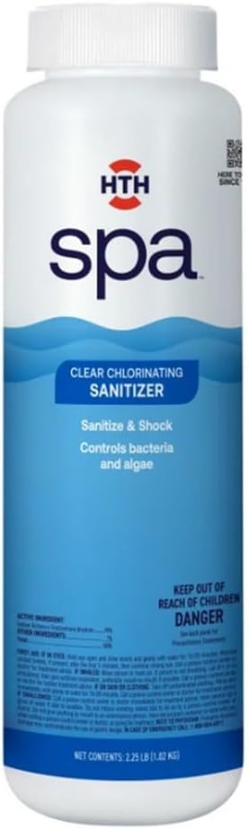 HTH Spa 86134R, Clear Chlorinating Sanitizer, 2.25 lbs