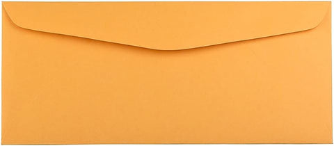 JAM PAPER #14 Envelopes - 5 x 11 1/2 - Brown Kraft Manila - 100/Pack